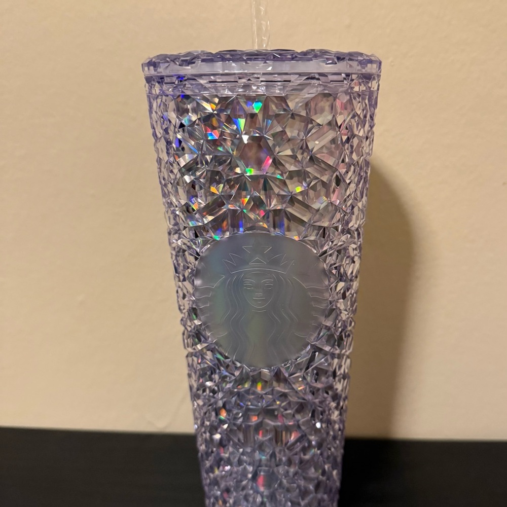 Starbucks 2024 clear crystal holiday tumbler 24 oz